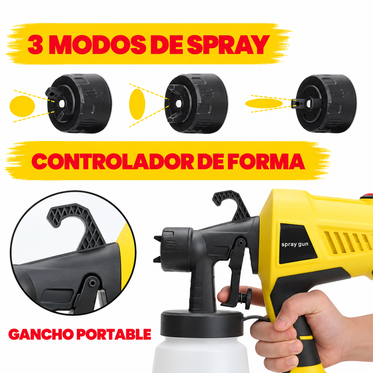 Comprensor de pintura eléctrico Multifuncional