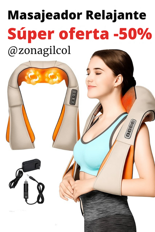 Masajeador Cervical Brazos Espalda Infrarrojo